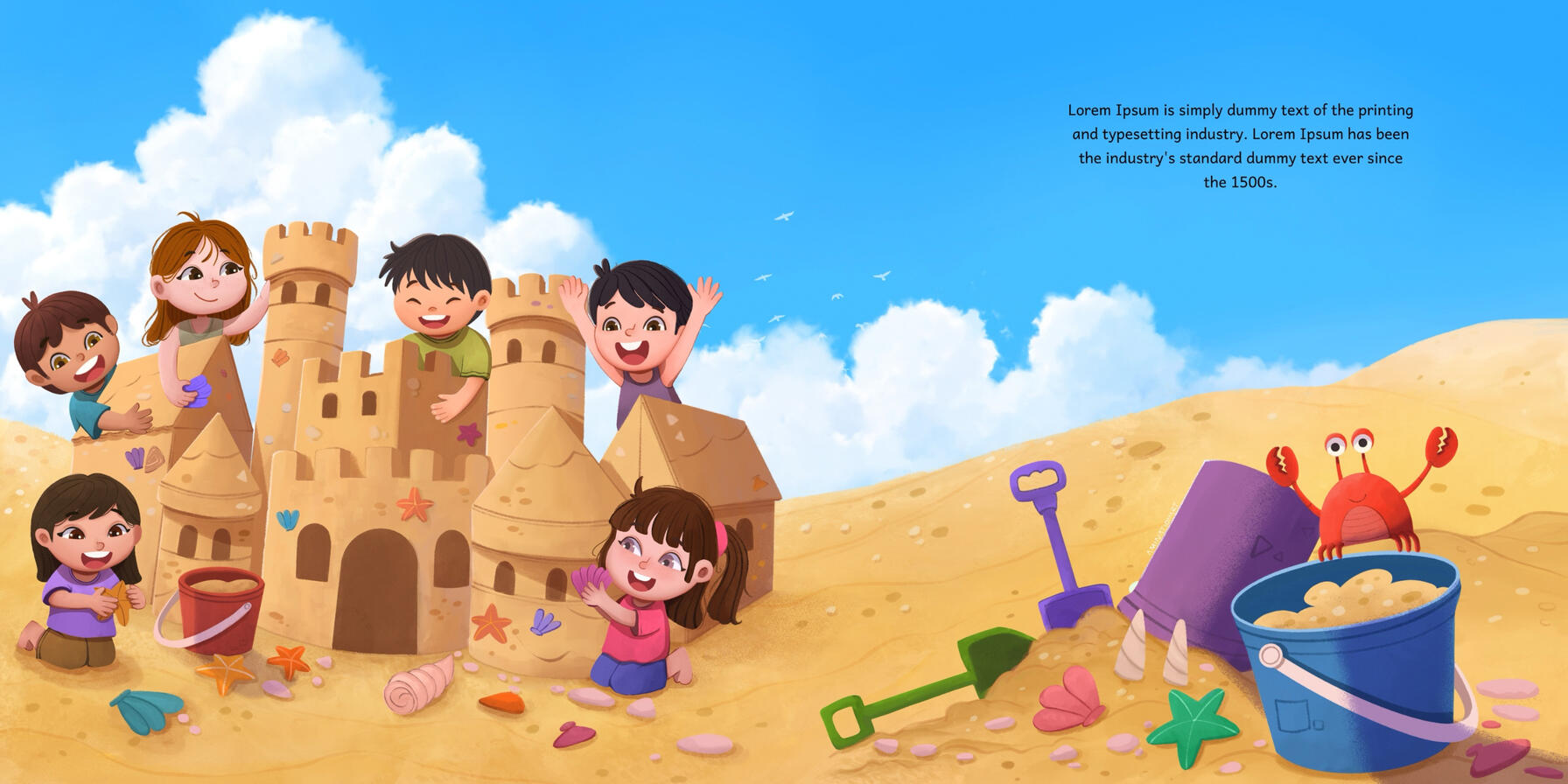 sunny day at the beach