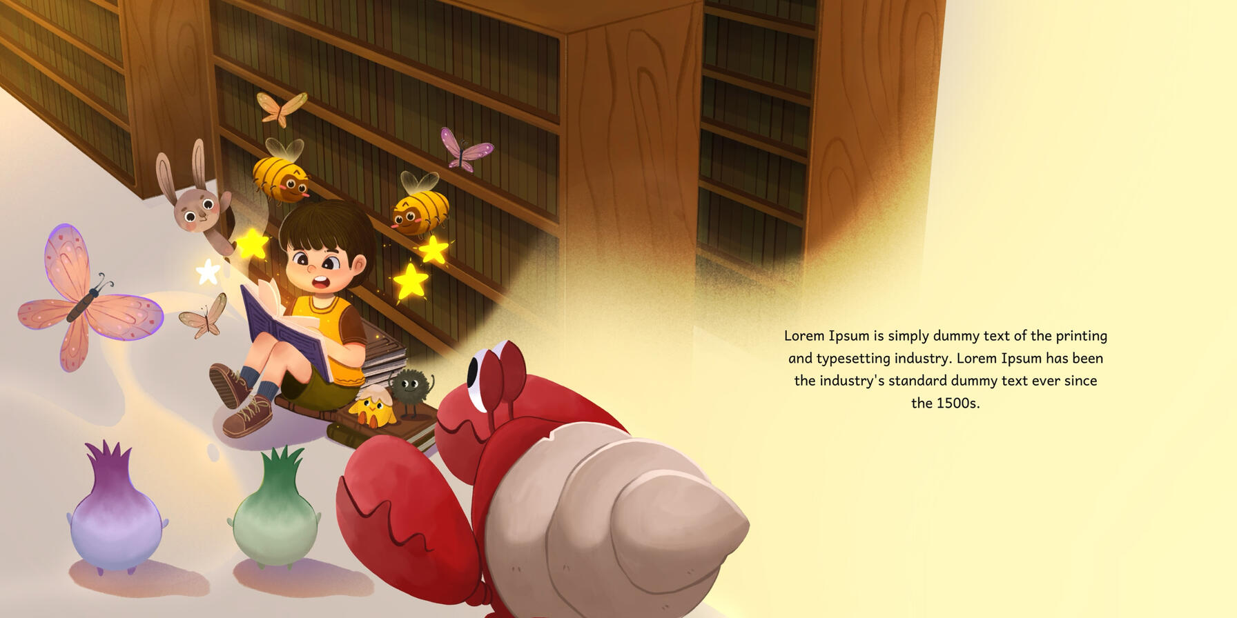 magic book in the library